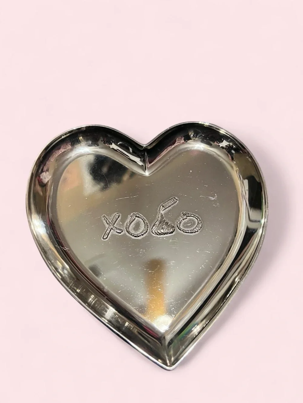 Heart Shaped Trinket Dish - Silver 